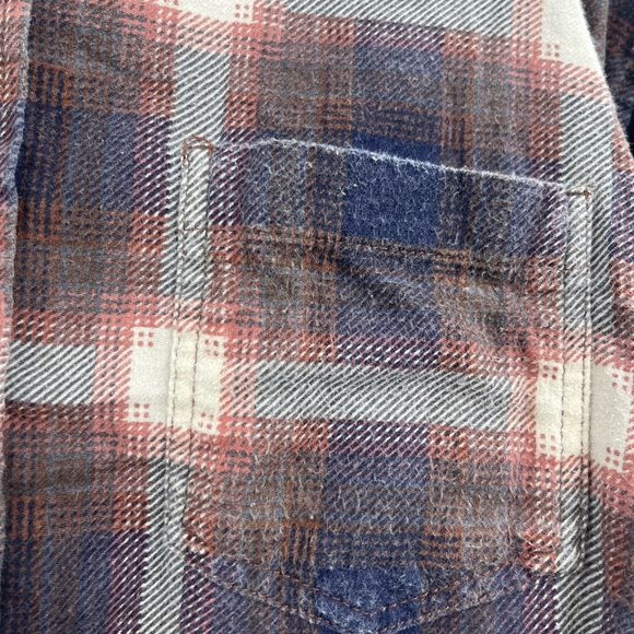 Men’s urban outfitters bdg brown vintage pattern flannel shirt size small - Picture 6 of 11